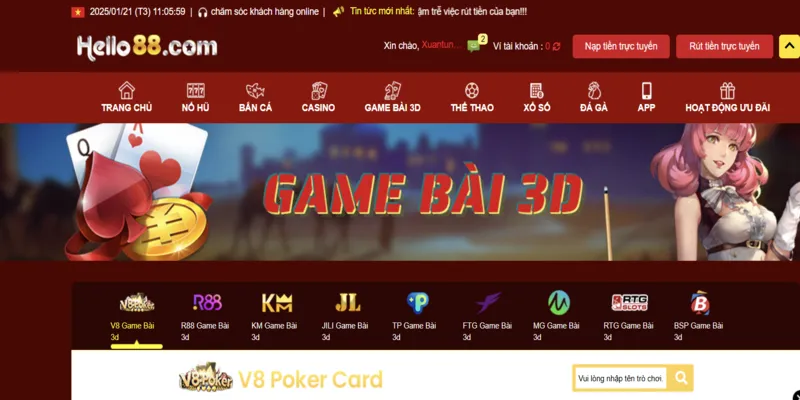 Tổng hợp các sảnh game trên nền tảng trực tuyến