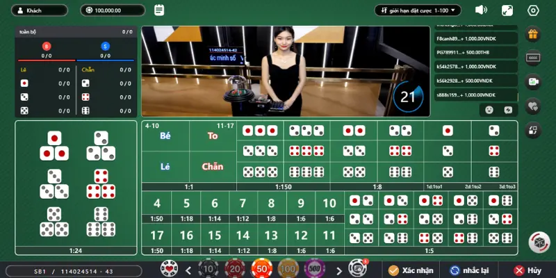 Sicbo tại Casino Hello88