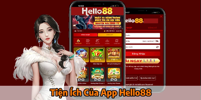 App Hello88 hỗ trợ thành viên trải nghiệm tiện ích